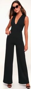 THINKING OUT LOUD BLACK BACKLESS JUMPSUIT